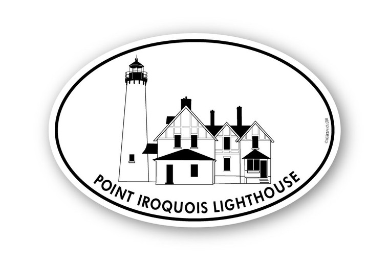 Point Iroquois Lighthouse Sticker