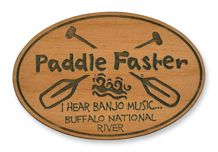 Wholesale Paddle Faster Wooden Magnet