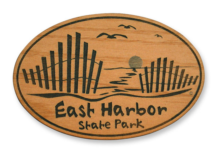 Wholesale Beach Fence Wooden Magnet