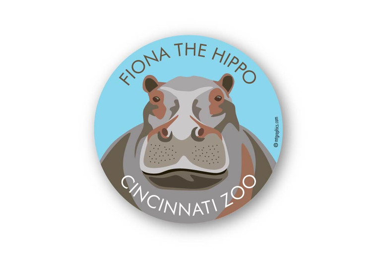 Wholesale Hippo Head Sticker