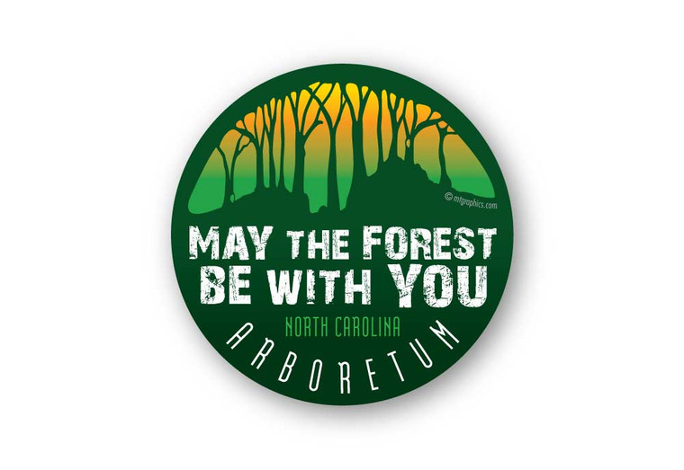 Wholesale May the Forest Round Sticker