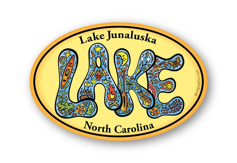 Wholesale Retro Lake Sticker