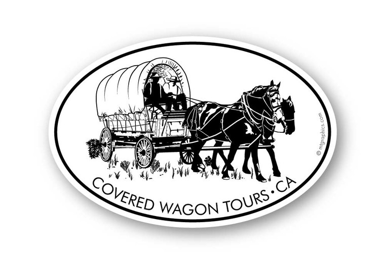 Wholesale Covered Wagon Sticker