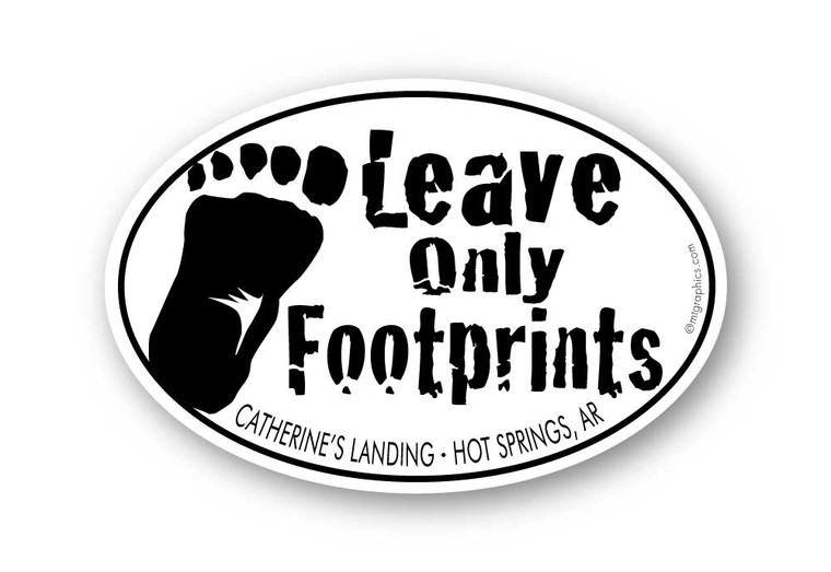 Wholesale Leave Only Footprints - Bigfoot Sticker