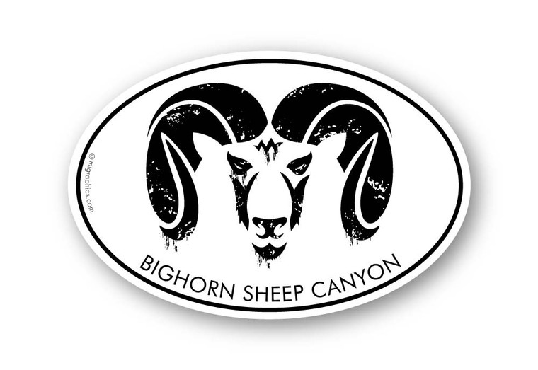 Wholesale Bighorn Head Stamp Sticker