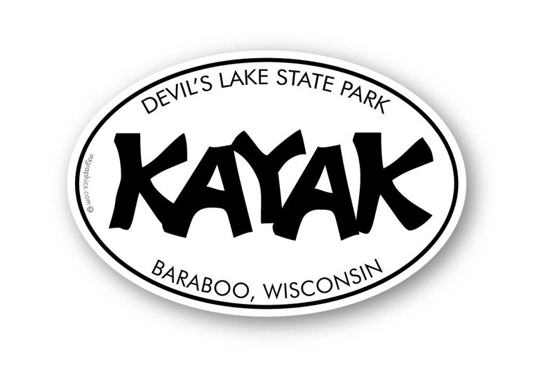 Wholesale Funky Kayak Sticker