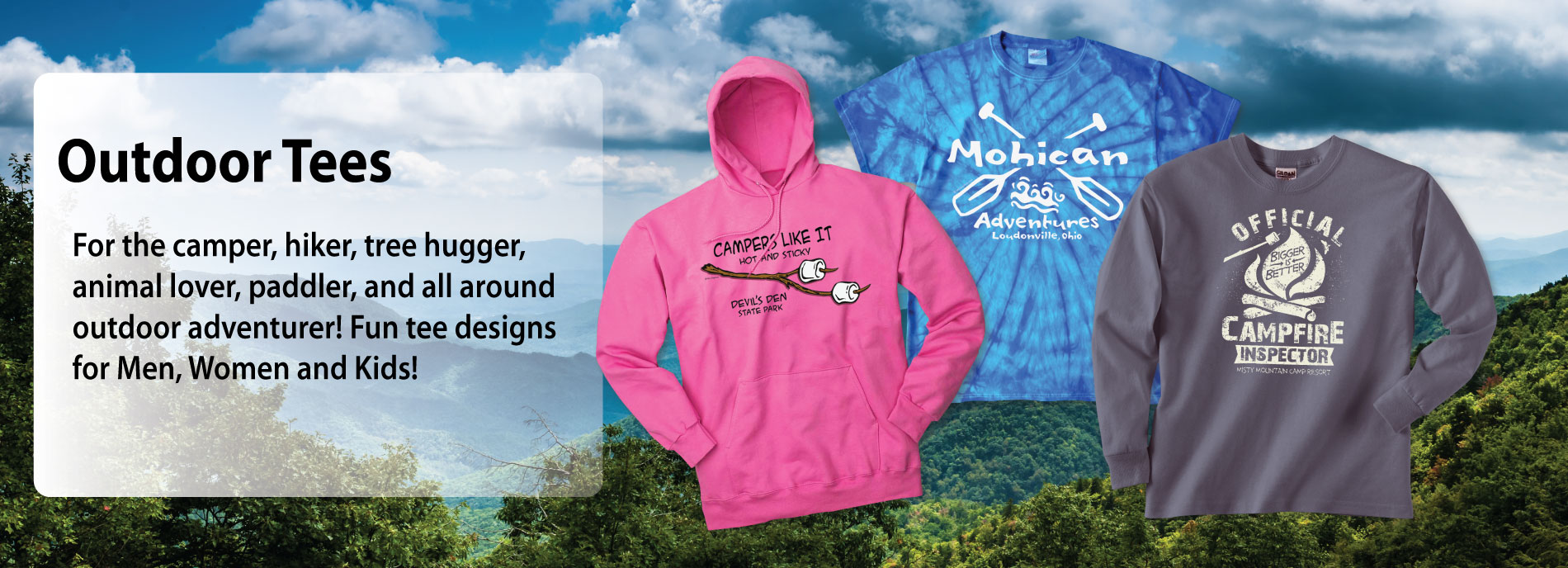 Hang Out graphic Mountain Hoodie Outdoor Clothing and Apparel