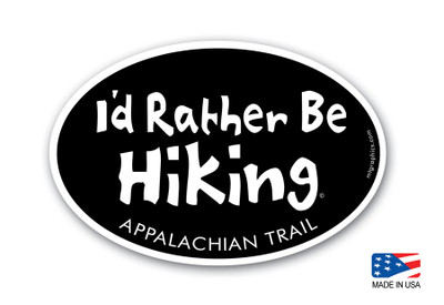 I'd Rather Be Hiking Appalachian Trail Sticker | Mountain Graphics