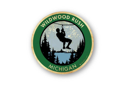 Wholesale Zipline Sticker | Mountain Graphics | Free Name Drops