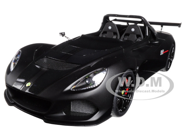 Lotus 3-Eleven Matt Black with Gloss Black Accents 1/18 Model Car