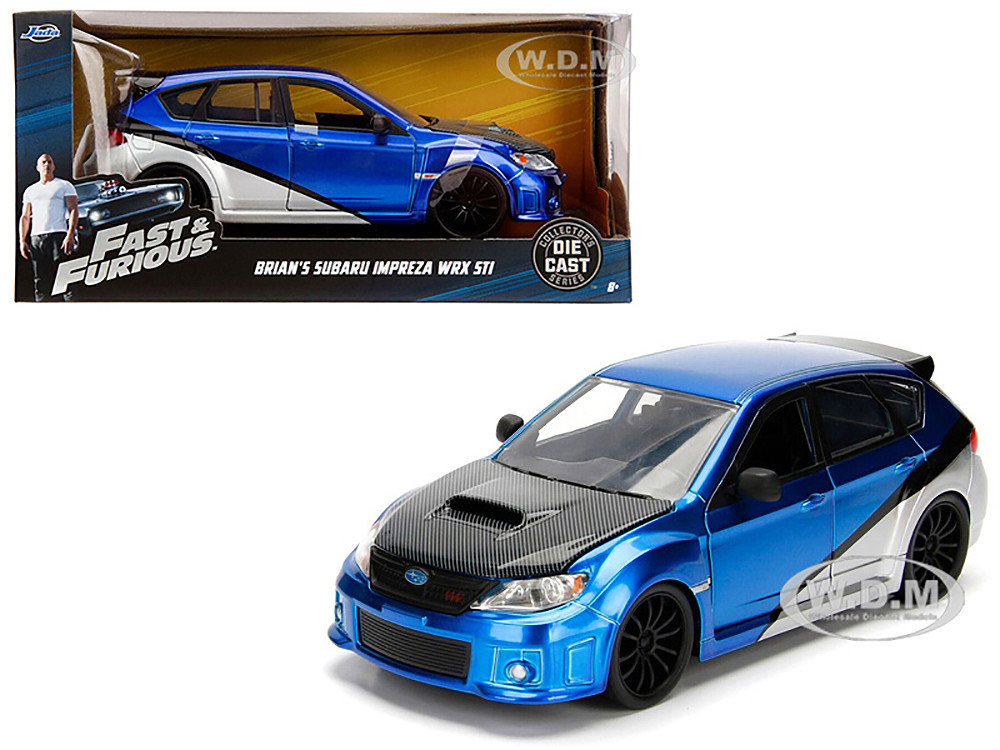 Brian's Subaru Impreza WRX STI Fast Furious Movie 1/24 Diecast