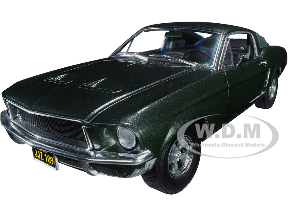 1968 Ford Mustang GT Fastback Highland Green Metallic 1/18 Diecast
