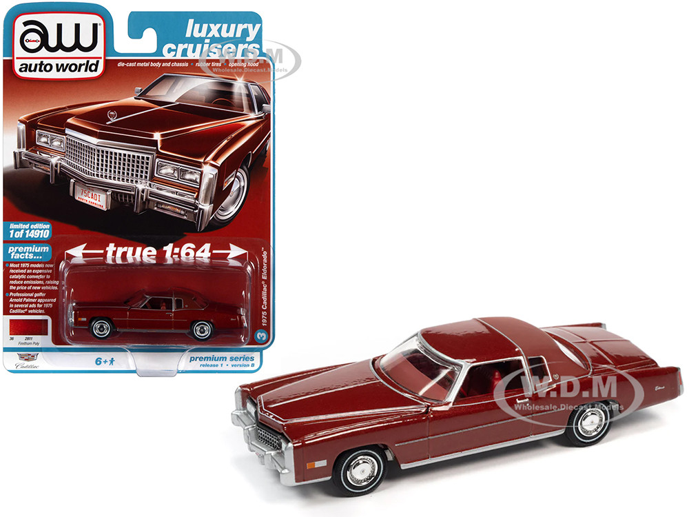 1975 Cadillac Eldorado Firethorn Red Metallic with Rear Section