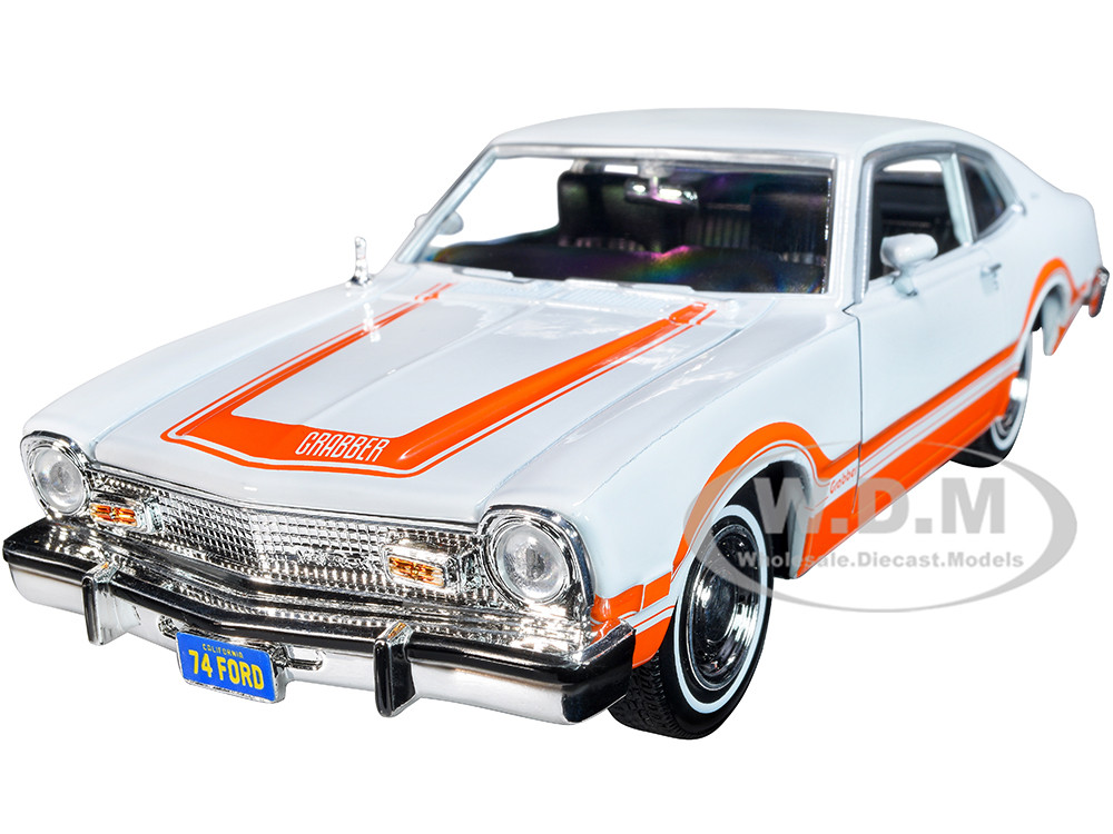1974 Ford Maverick Grabber White Orange Stripes Forgotten Classics