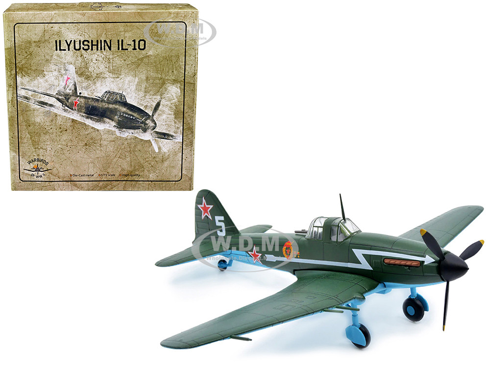 Ilyushin IL-10 Ground Attack Aircraft USSR 1944 1/72 Diecast Model