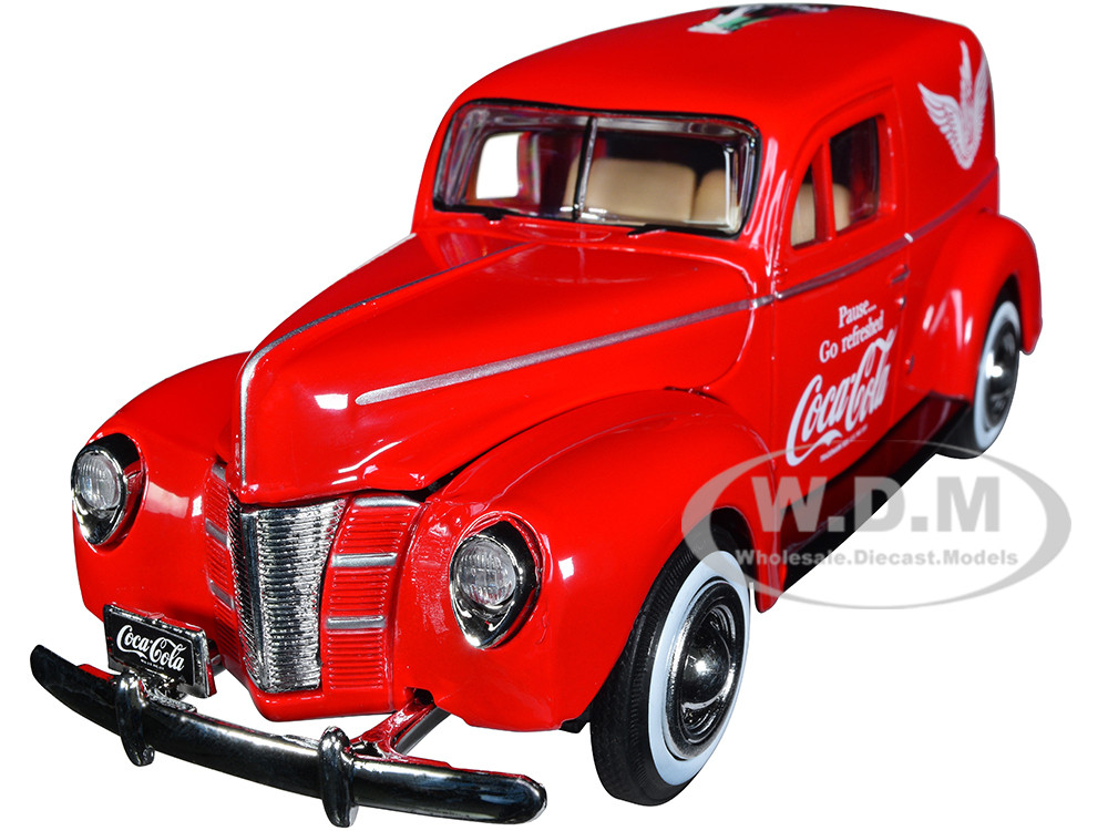 1940 Ford Sedan Cargo Van Red Pause Go Refreshed Coca-Cola