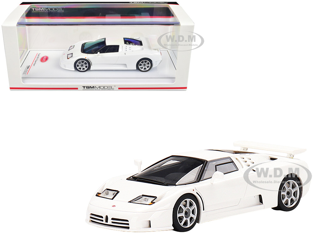 Bugatti EB110 Super Sport Bianco Monaco White 1/43 Model Car True