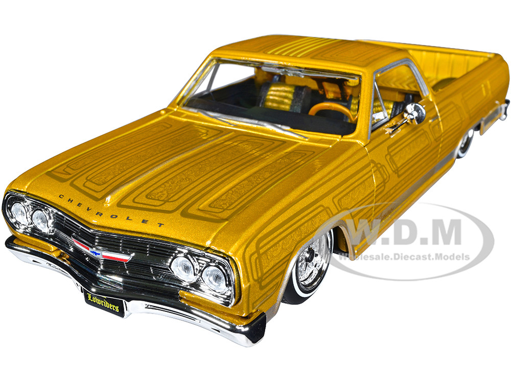 1965 Chevrolet El Camino Lowrider Gold Metallic Graphics Lowriders