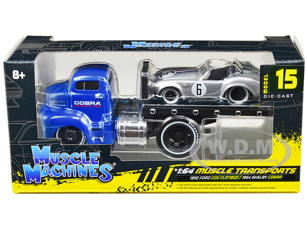 1950 Ford COE Flatbed Truck Blue Cobra Powered by Ford 1964 Shelby