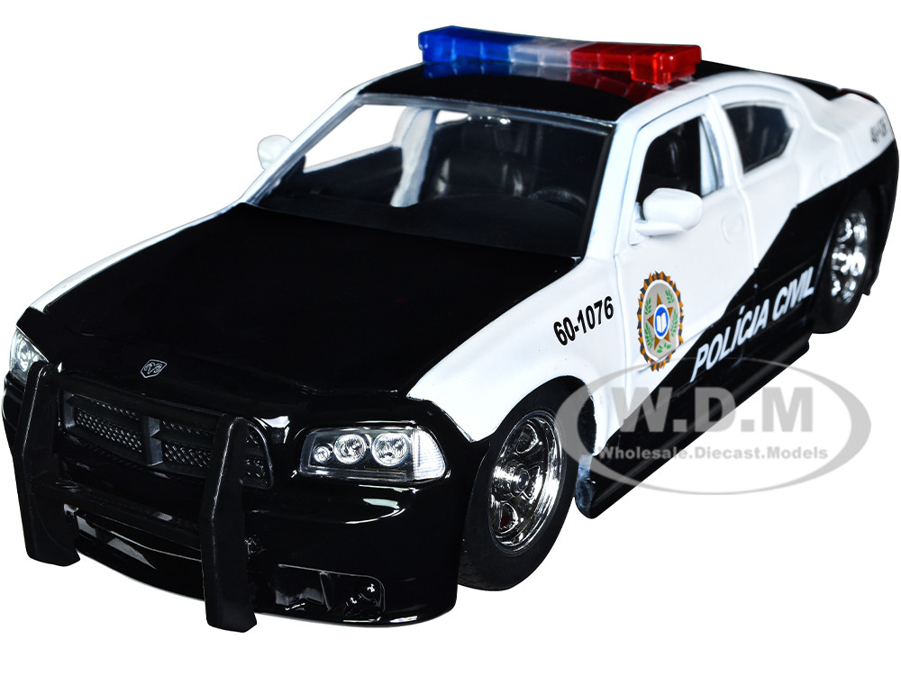 2006 Dodge Charger Police Black White Policia Civil Fast & Furious