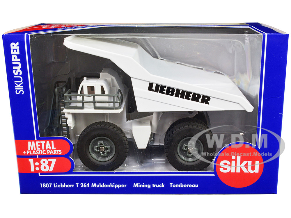 Liebherr T 264 Mining Truck White 1/87 HO Diecast Model Siku SK1807