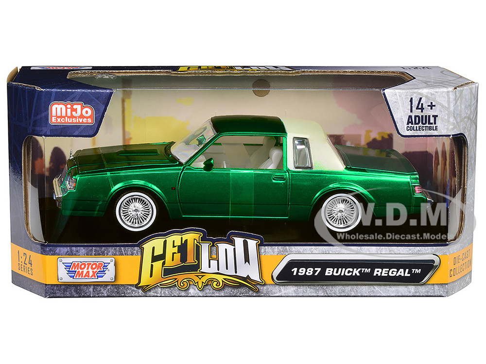 1987 Buick Regal Green Metallic with White Interior Get Low Series