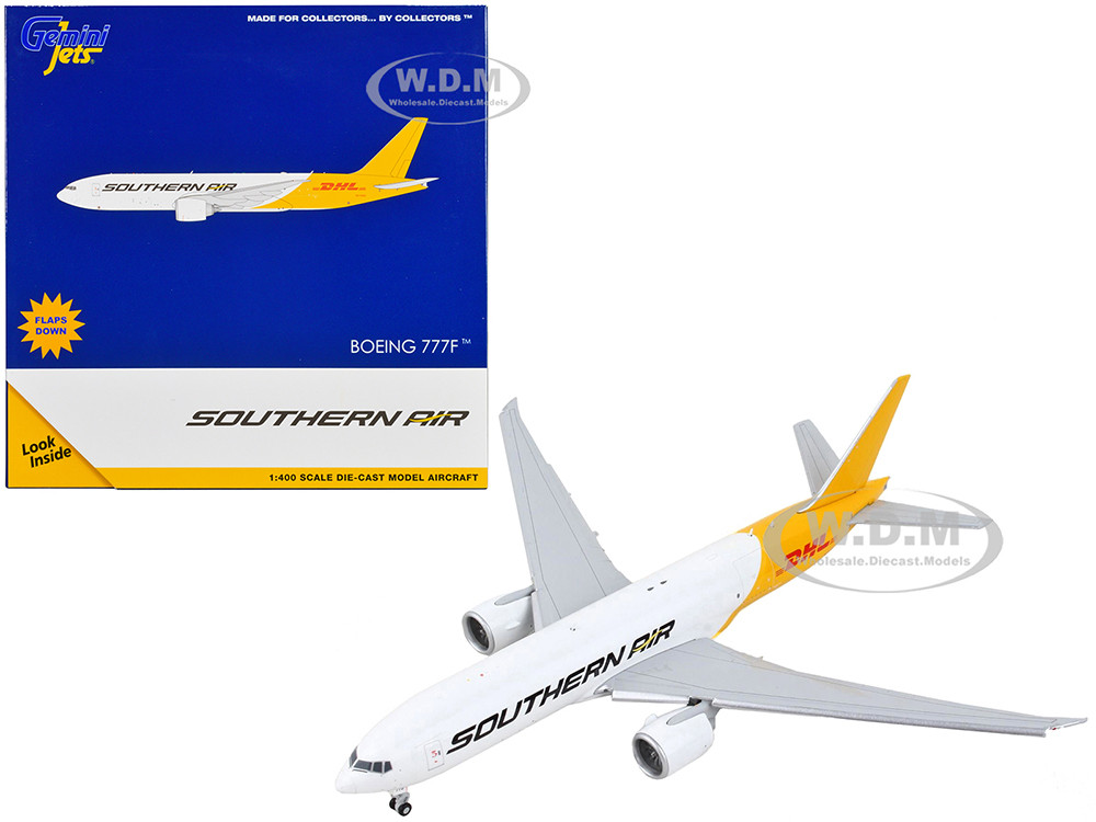 航空機・ヘリコプター PACMIN DHL SPECIAL LIVERY 1/144 777-200F Boeing 777F Commercial Aircraft with Flaps Down Southern Air DHL