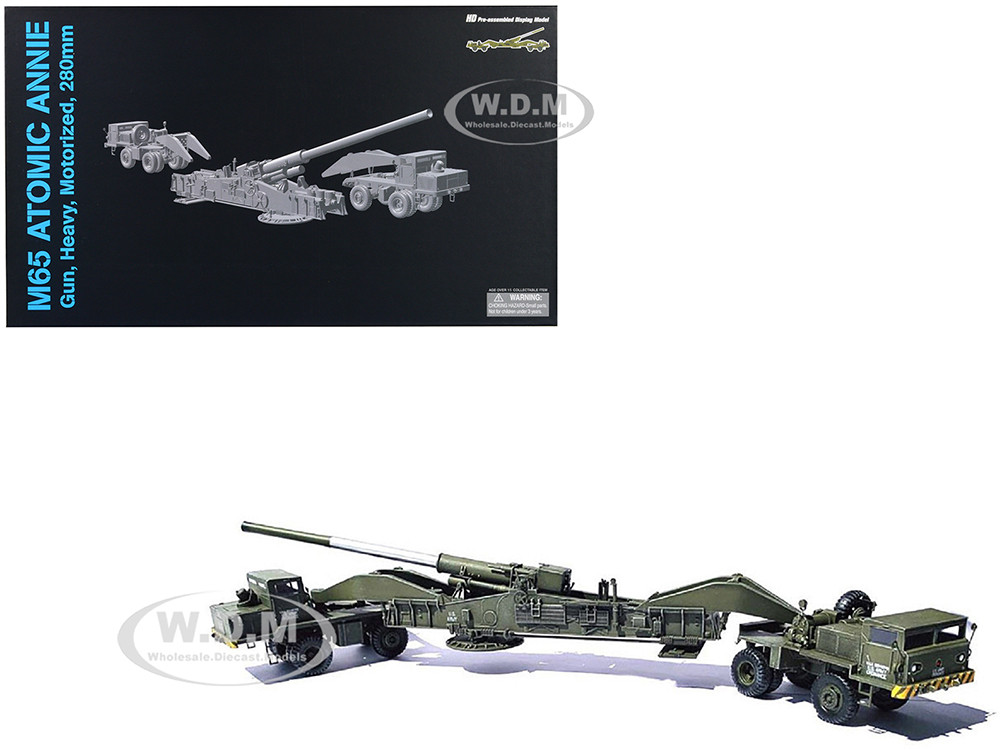 United States M65 Atomic Cannon Atomic Annie Artillery Olive Drab