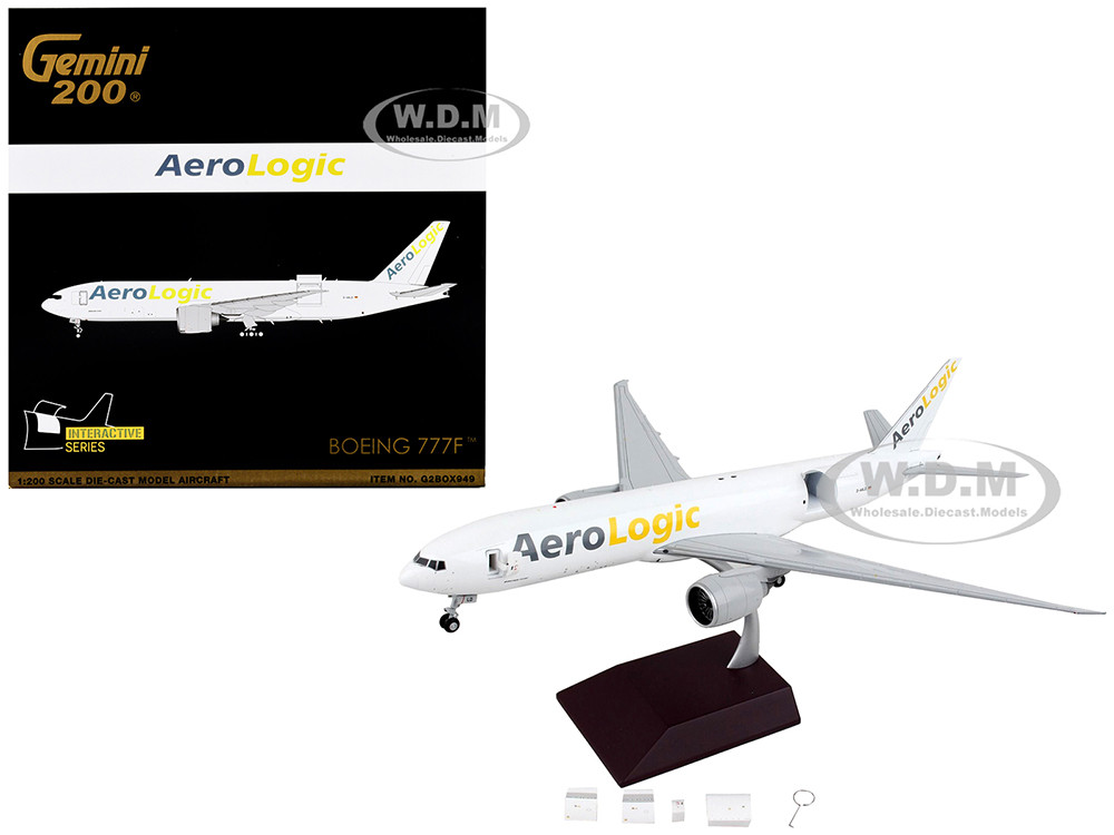 Boeing 777F Commercial Aircraft AeroLogic White Gemini 200