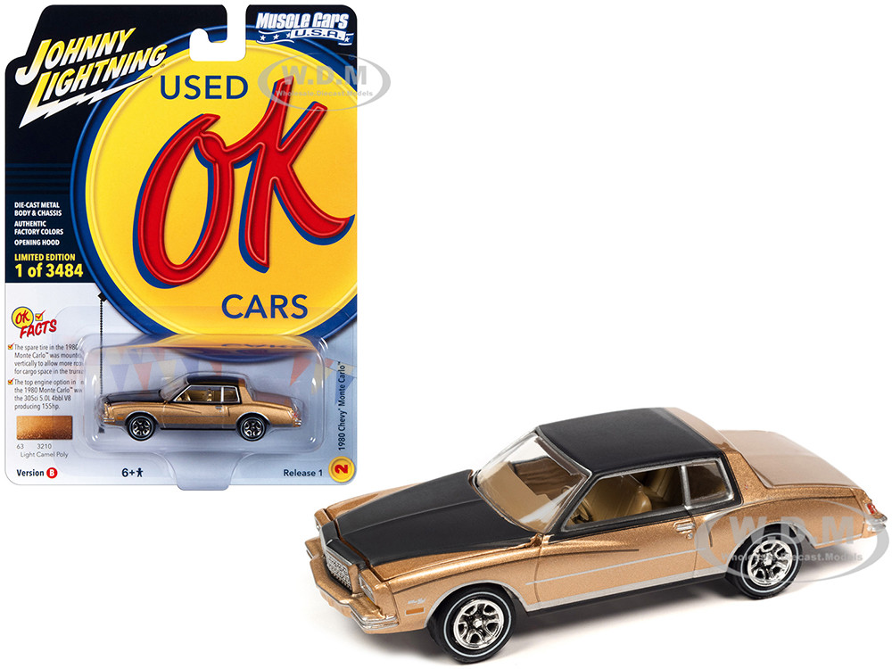 1980 Chevrolet Monte Carlo Light Camel Gold Metallic with Black