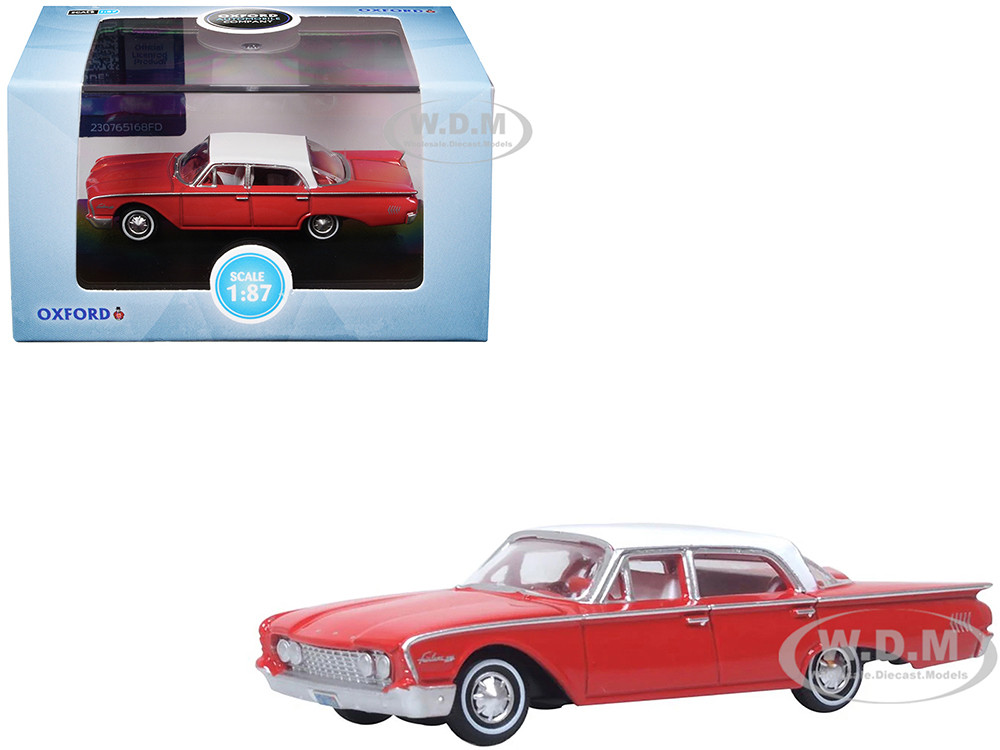 1960 Ford Fairlane Sedan 500 Monte Carlo Red with Corinthian White