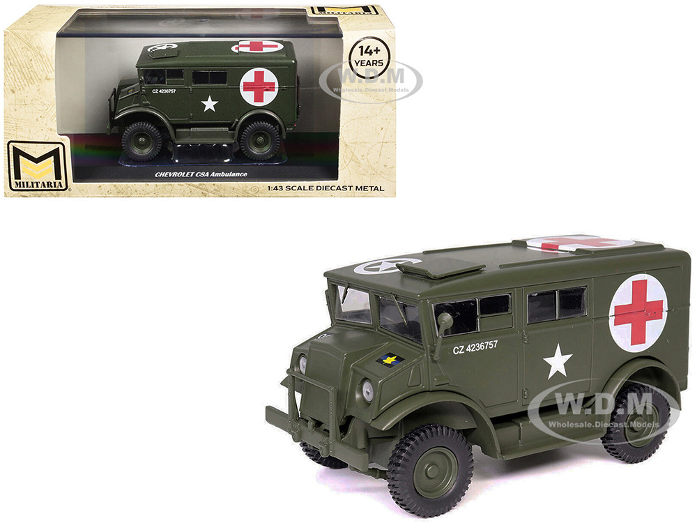 1:43NEO Chevrolet Ambulance シボレー救急車 Chevrolet C8A Ambulance Olive Drab 