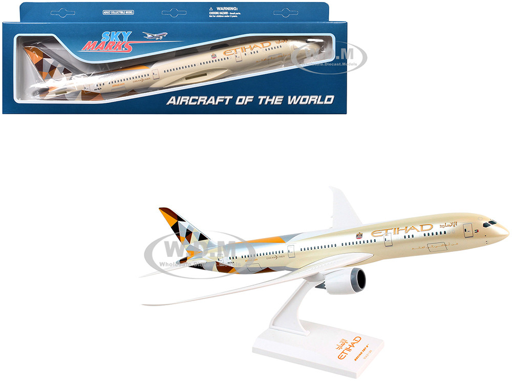 航空機・ヘリコプター Etihad Airways Boeing 787-9 1:200 Model Boeing 787-9 Dreamliner Commercial Aircraft 