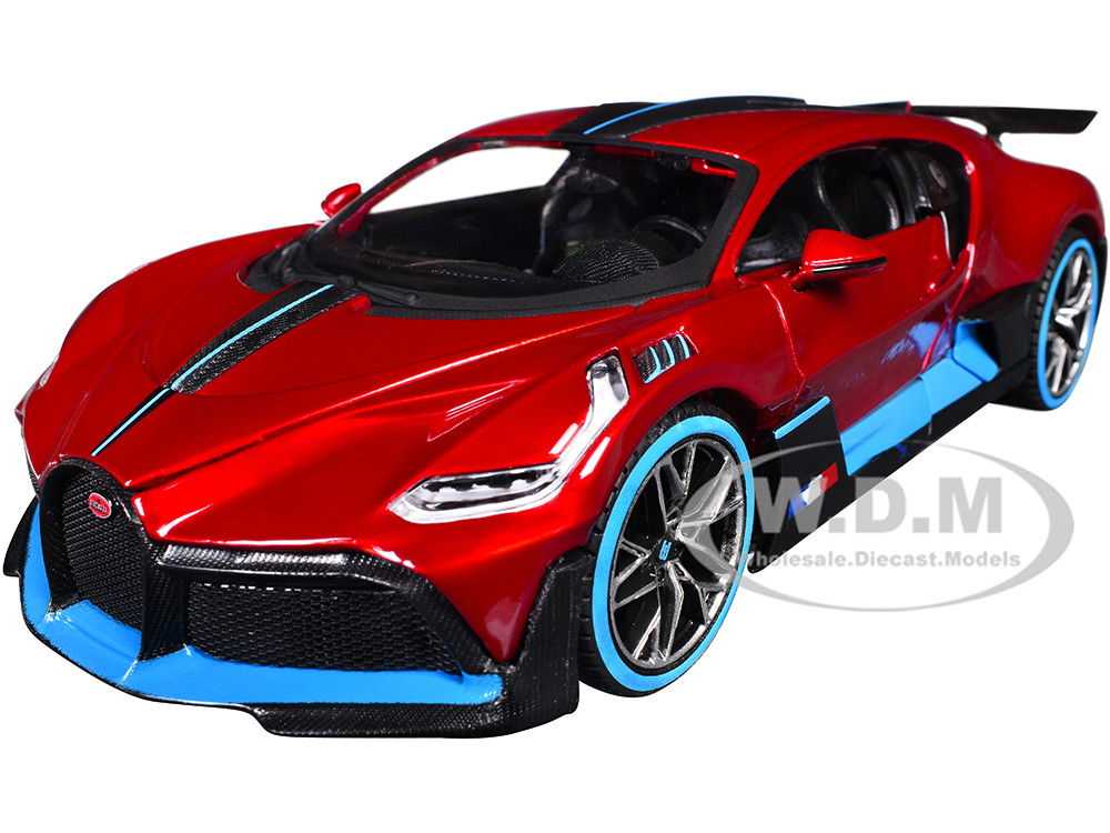 さ*え様 1/24 Maisto Bburago WELLY 4台セット Bugatti Divo Red Metallic with Carbon and Blue Accents 
