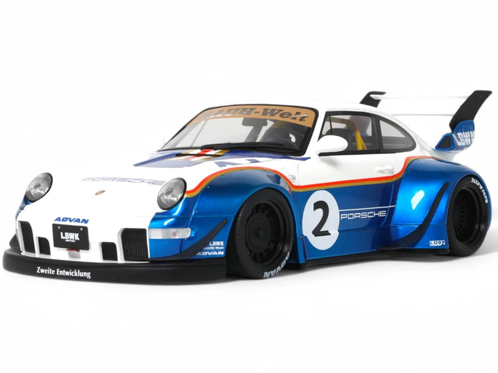 2023 RWB x Liberty Walk 993 #2 White and Blue Metallic with