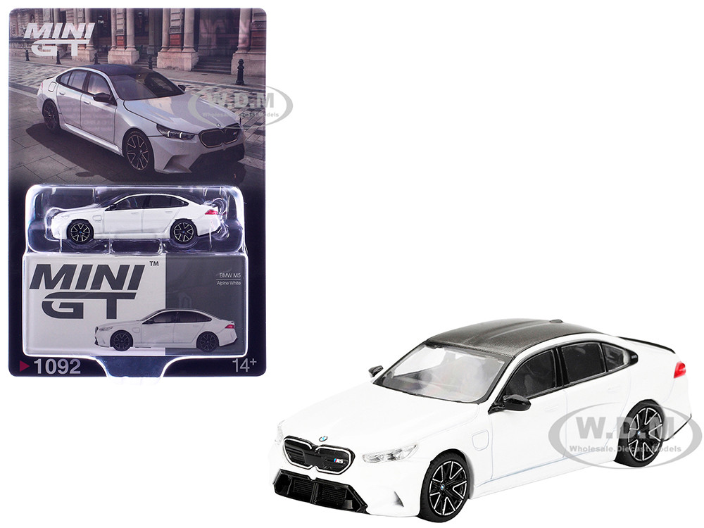 BMW M5 Alpine White with Carbon Top Limited Edition 1/64 Diecast