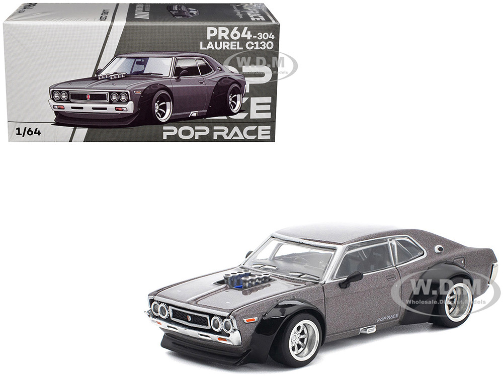 Datsun Laurel C130 RHD (Right Hand Drive) Gray Metallic 1/64