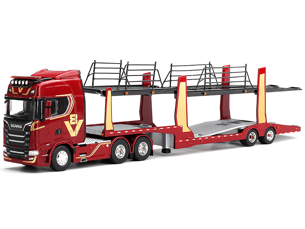 SCANIA 1/64 トランスポーター　ミニカー Scania 770S A6x4NA Car Transporter 