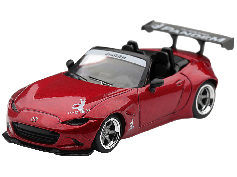 1/64 マツダ MX-5 ロードスター PANDEM ミニカー 赤 Mazda Miata MX-5 (ND) 