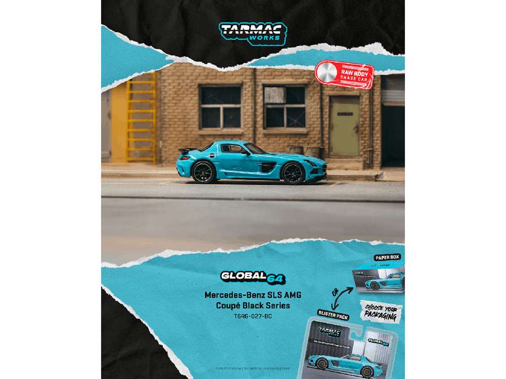 Mercedes-Benz SLS AMG Coupe Black Series Light Blue Metallic