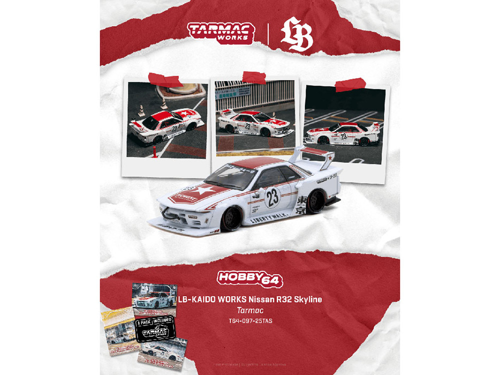 その他 TARMAC CARDS LB-KAIDO WORKS R32 SKYLINE Nissan Skyline (R32) RHD (Right Hand Drive) #23 