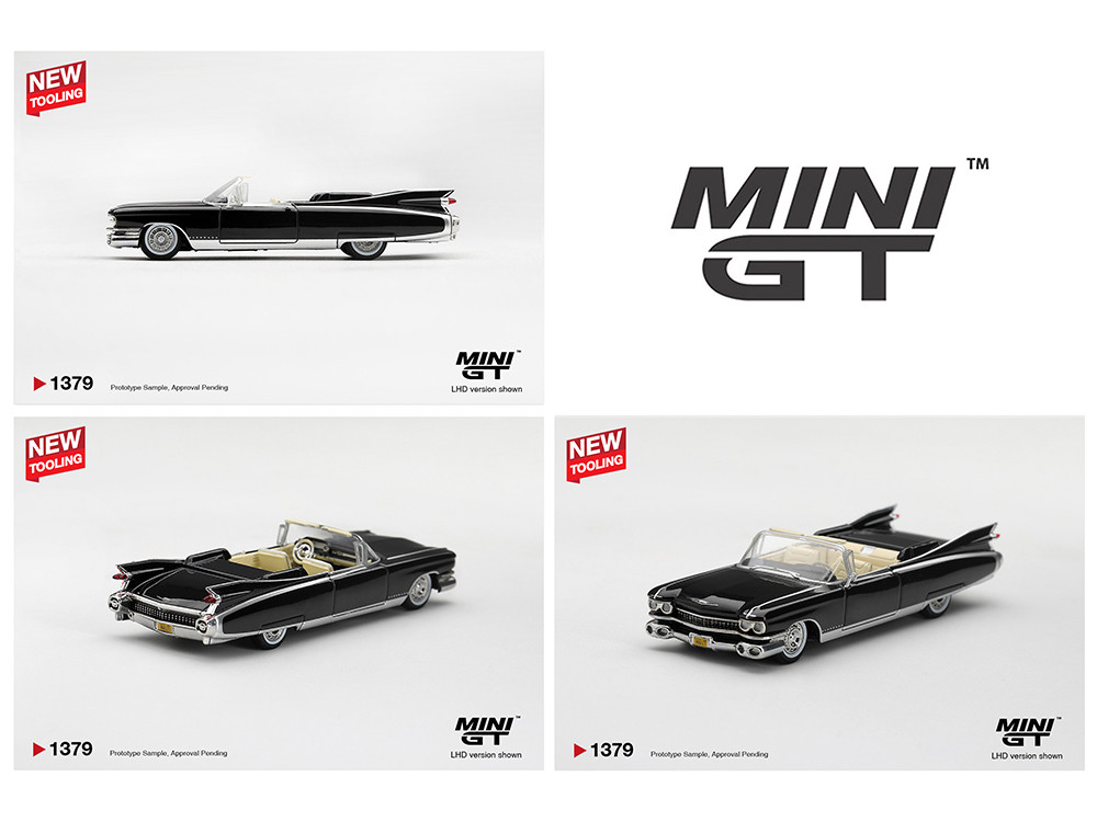 1959 Cadillac Eldorado Biarritz Black Limited Edition 1/64 Diecast