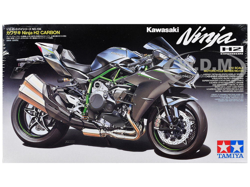 デュエルマスターズ　専用 Model Kit Kawasaki Ninja H2 Carbon Motorcycle 1/12 Scale Model by