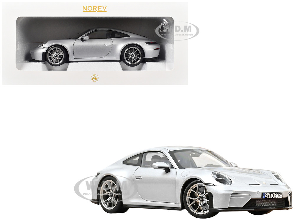 2025 Porsche 911 GT3 Touring GT Silver Metallic 1/18 Diecast Model