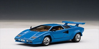 ミニカー Lamborghini Countach 5000S Lamborghini Countach 5000 S Blue 1/43 Diecast Model Car Autoart 54534