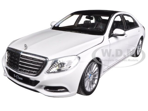 Mercedes Benz S Class White 1/24 1/27 Diecast Model Car Welly 24051