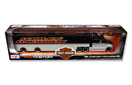 Harley Davidson Custom Hauler Trailer Grey 1/64 Diecast Model Maisto 11516