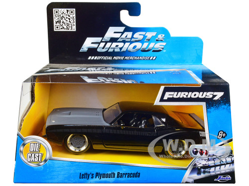  Letty's Plymouth Barracuda "Fast & Furious 7" Movie 1/32 Diecast Model Car Jada 97206