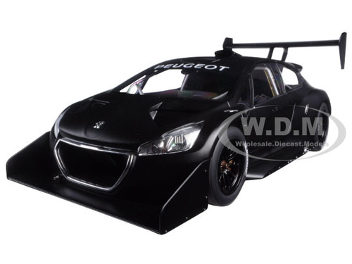  2013 Peugeot 208 T16 Pikes Peak Race Car Plain Black Version 1/18 Model Car Autoart 81356