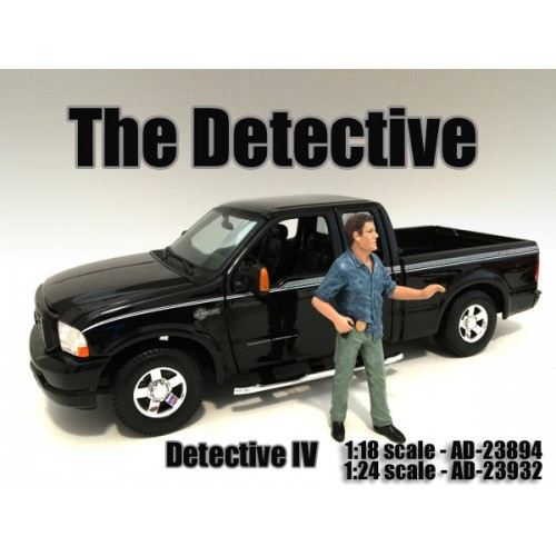 "The Detective #4" Figure For 1:24 Scale Models American Diorama 23932